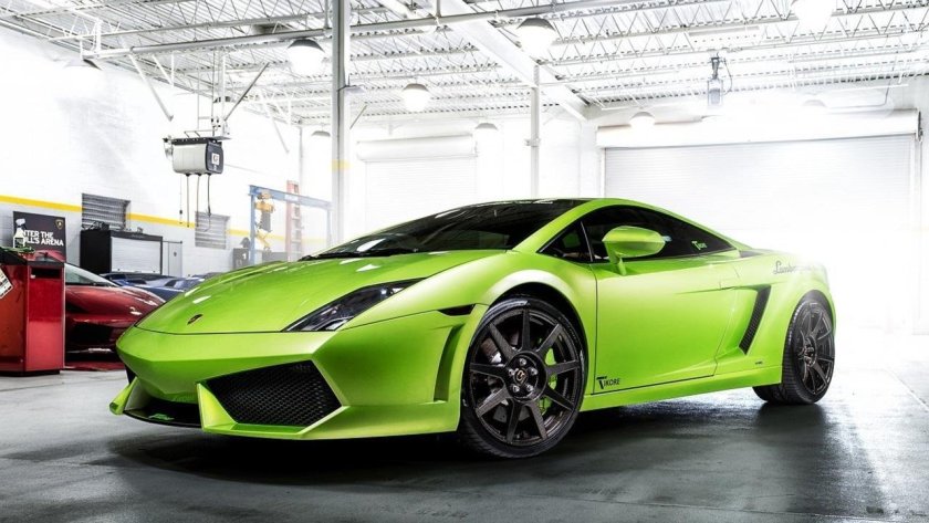 Lamborghini Gallardo зеленый