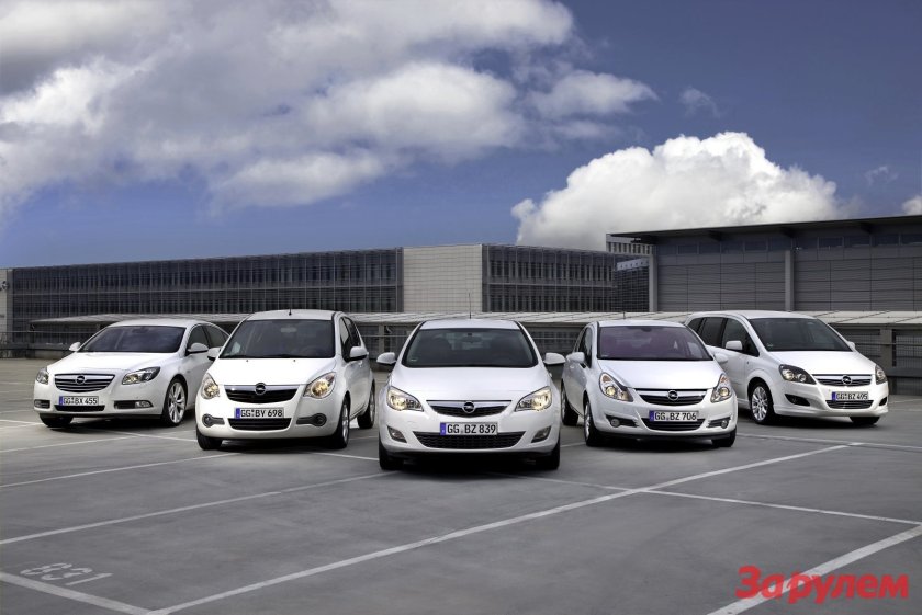 Opel Модельный ряд