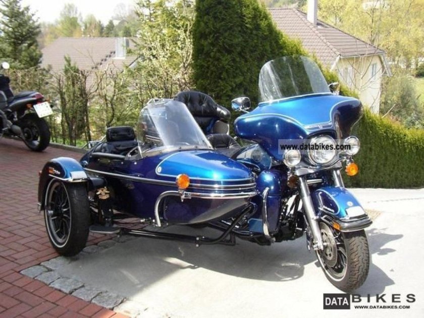 Harley Davidson Electra Glide с коляской