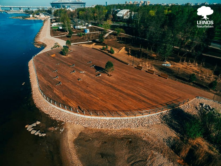 Набережная Южной дороги на Крестовском острове