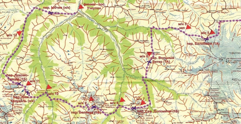 Хурзук на карте КЧР