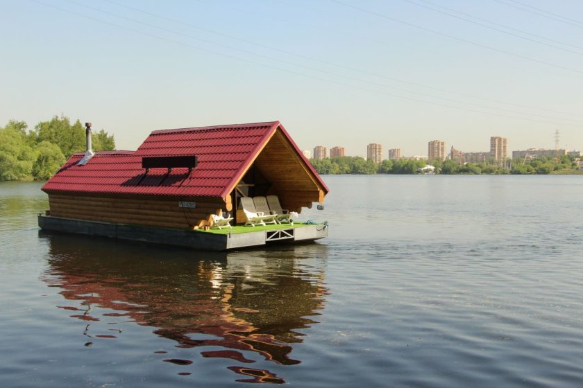 Плавучая баня Долгопрудный
