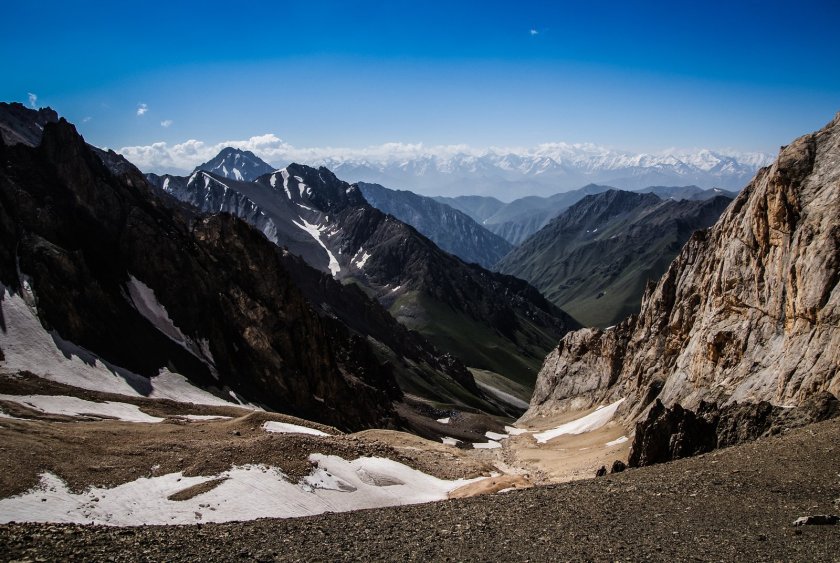 Горная панорама Памиро алая