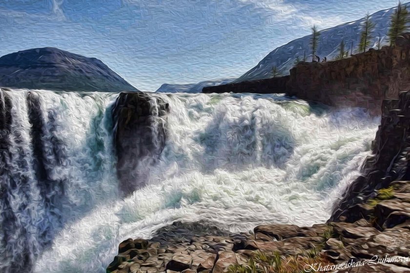 Тальниковый водопад Красноярский край