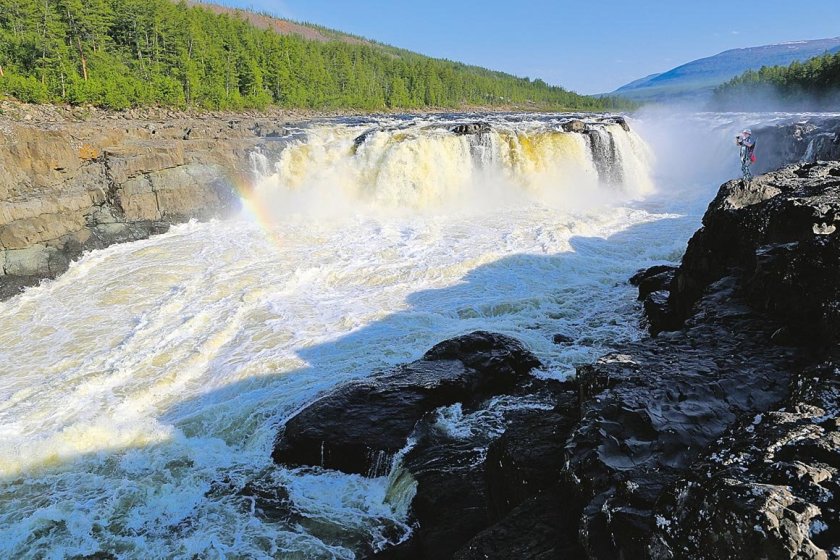 Курейский водопад Путорана