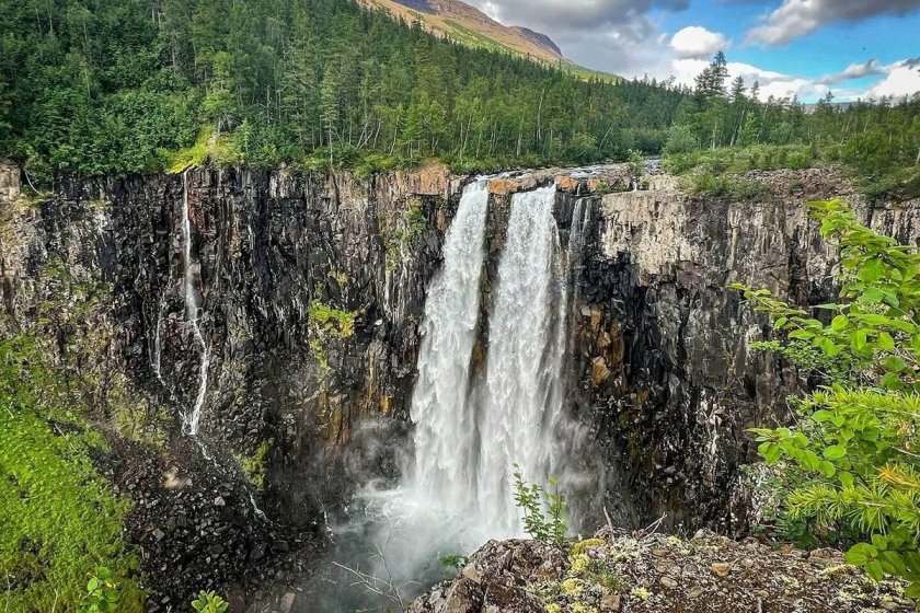 Курейский водопад Путорана