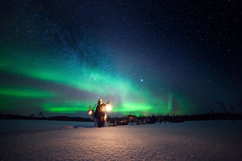 Greenland Aurora Borealis Гренландия