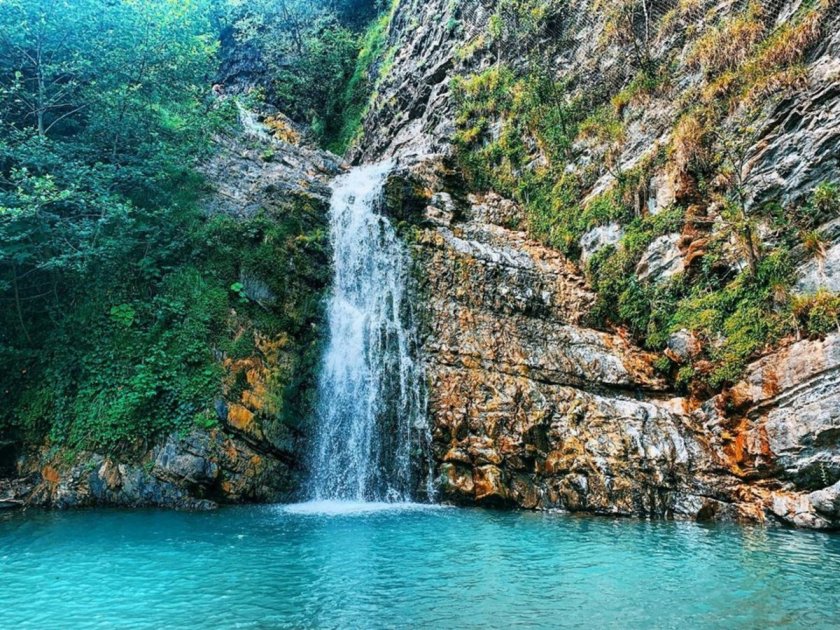 Сочи водопады Змейковские водопады
