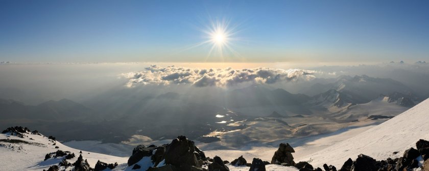 Эльбрус гора панорама