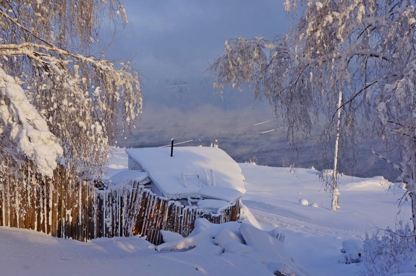 Природа Сибири зимой