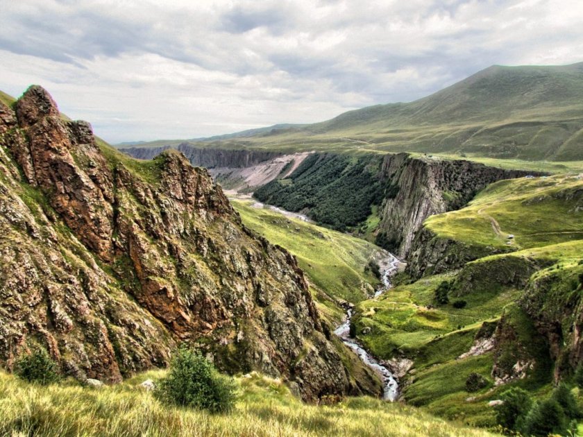 Кавказ ущелье Джилы Су