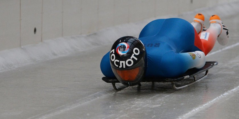 Скелетонист Марченков скелетон