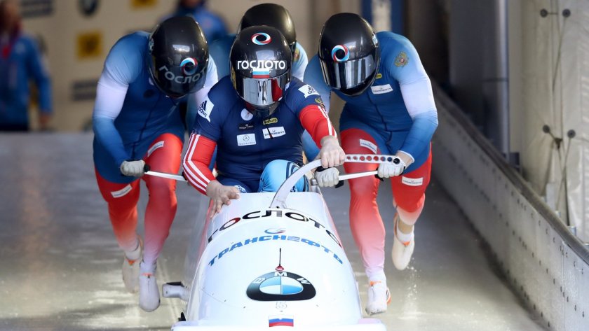 Бобслей бобслеисты Алексей