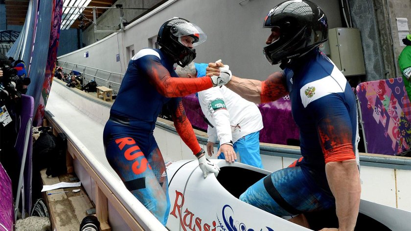 Бобслеисты Александр Зубков и Алексей Воевода